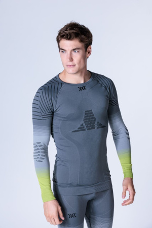 Т/Б Верх X-Bionic INVENT Graphics Shirt LS Man (; L; G816 Rhino_Grey/Light_Grey/Canary)